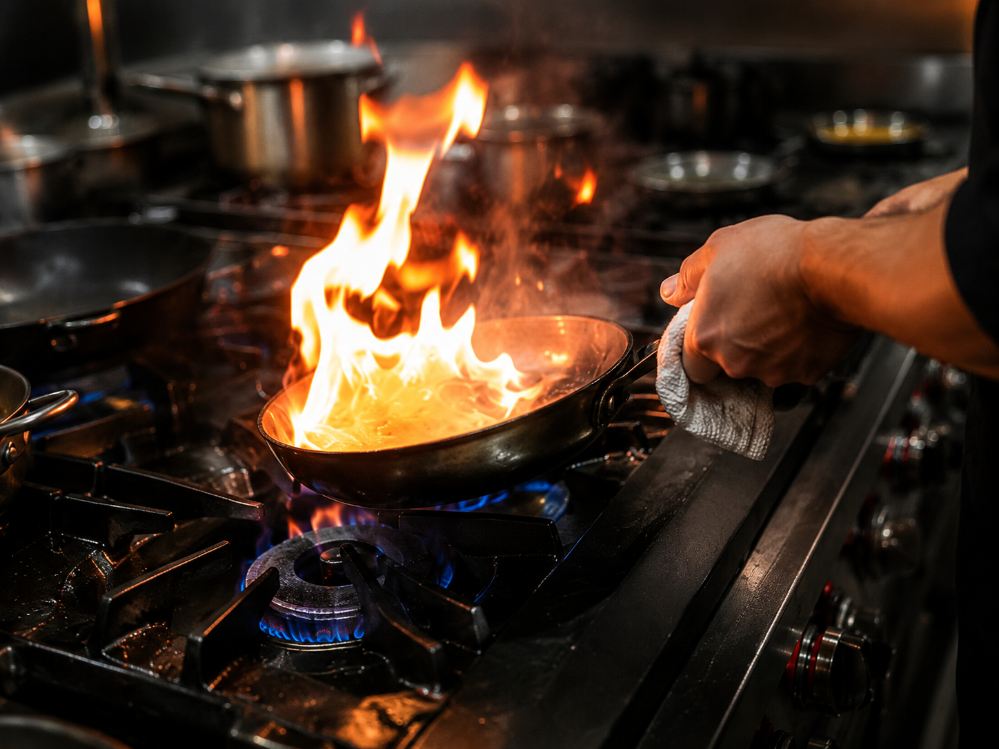 Restaurant kitchen marketing content